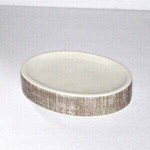 Barbara Barry Soap Dish white ceramic textured bathroom modern